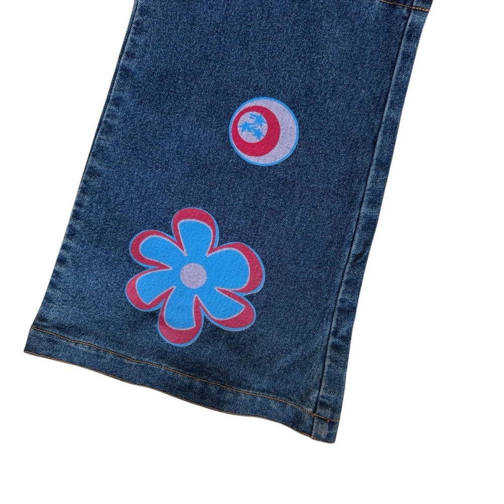 Vintage Boho Vibe Flare Bottom Jeans Size 13 See Measurements - Picture 4 of 8